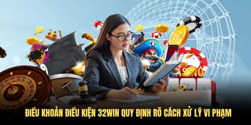 Điều khoản điều kiện 32WIN quy định rõ cách xử lý vi phạm