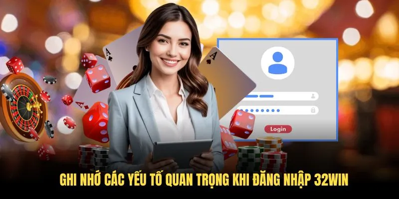 Ghi nhớ các yếu tố quan trọng khi đăng nhập 32WIN